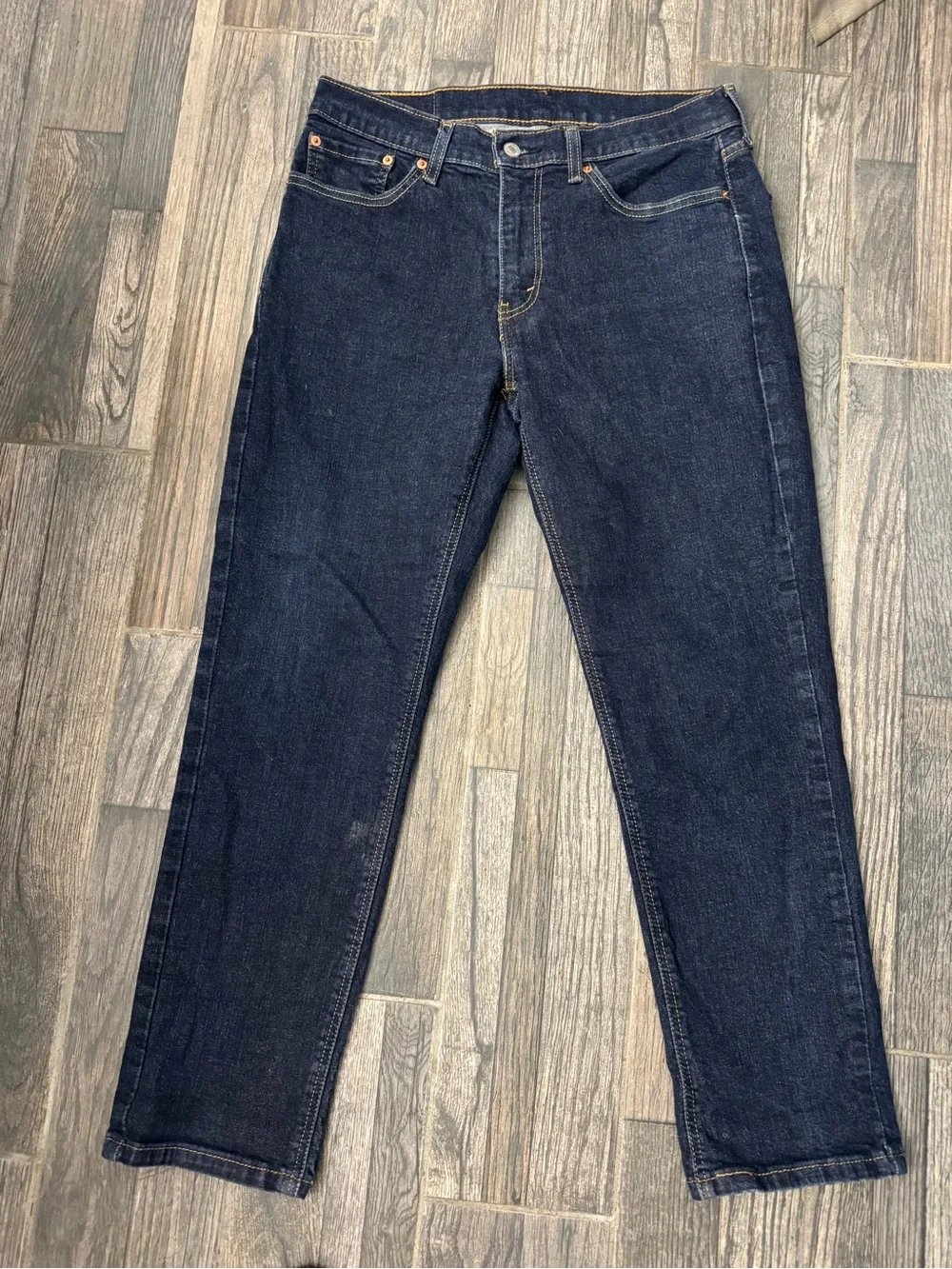 Levi's Navy Blue 541 Relaxed Straight Jeans - size 32 x 30